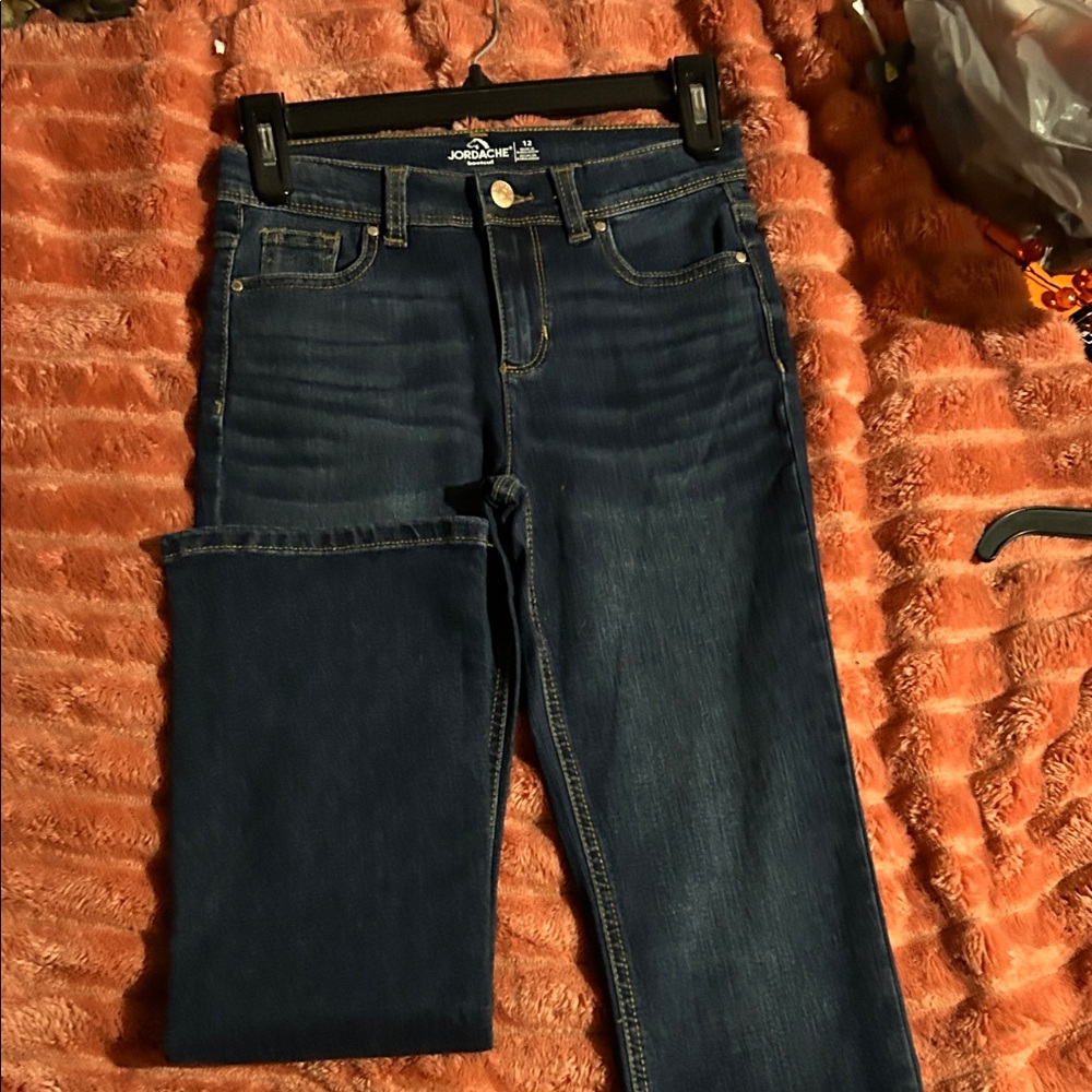 Jordache Dark Blue Straight Leg Jeans